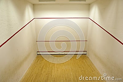 Squash court Stock Photo