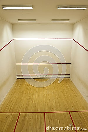 Squash court Stock Photo