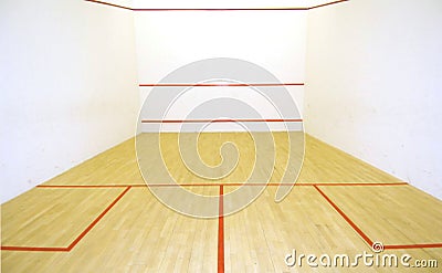 Squash court Stock Photo