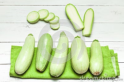Squash green zucchini, health organic food diet Stock Photo