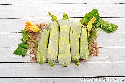 Squash Marrow zucchini. Fresh vegetables. Stock Photo