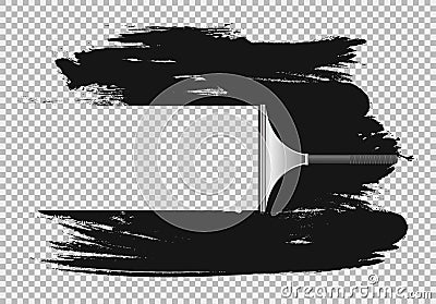 Squeegee. Window clean effect. Vector Illustration