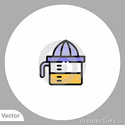 Squeezer vector icon sign symbol Vector Illustration