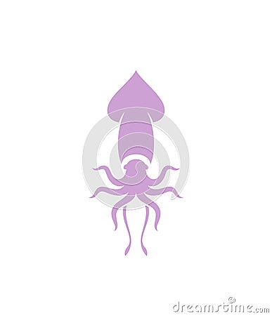 Squid. Logo Vector Illustration