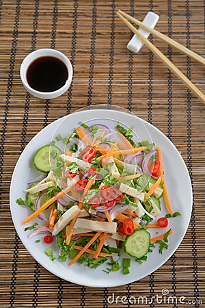 Squid salad Stock Photo