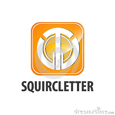 Squircle initial letter TW logo concept design. Symbol graphic template element Vector Illustration