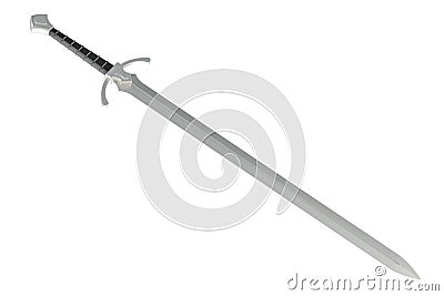 Squire Sword, 3D rendering Stock Photo