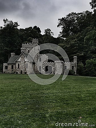 Squires Castle located in the Cleveland Metroparks in Ohio Stock Photo