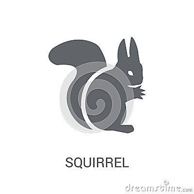 Squirrel icon. Trendy Squirrel logo concept on white background Vector Illustration