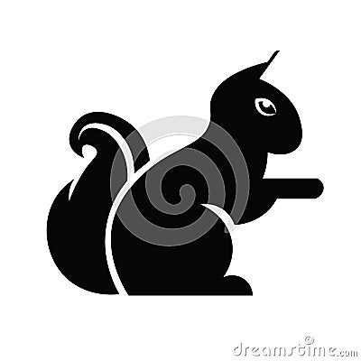 Squirrel Icon Vector Vector Illustration