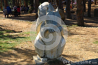 Squirrel statue in Istanbul, Turkey. Stock Photo