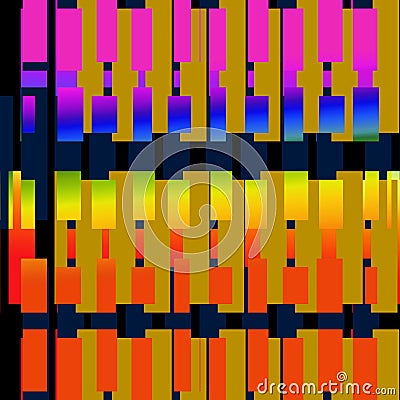 Squre abstract, wallpaper, Digital textile design, multi color Stock Photo