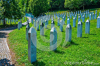 Srebrenica Memorial Center in Bosnia and Herzegovina Editorial Stock Photo