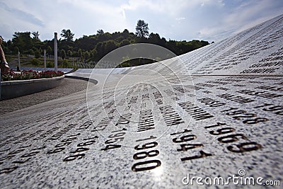 Srebrenica - Potocari, Bosnia and Herzegovina Editorial Stock Photo