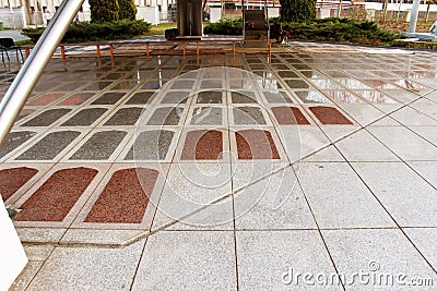 The Srebrenica-Potocari memorial and cemetery for the victims of Editorial Stock Photo