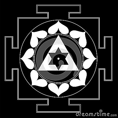 Sree Ganesha Yantra Stock Photo