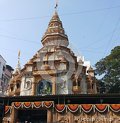 SREEMANT DAGDUSETH HALWAI GANAPATI TEMPLE Stock Photo