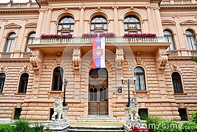 Sremski Karlovci, Serbia - june 28 2023 : Patriarch Palace Editorial Stock Photo