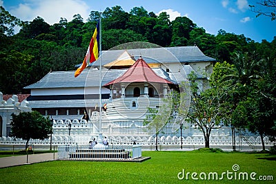 Sri Dalada Maligawa / the Temple of the Sacred Tooth Relic Kandy Sri Lanka Stock Photo