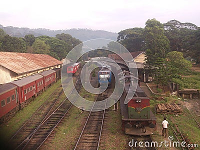 Sri lanka Badulla train Editorial Stock Photo