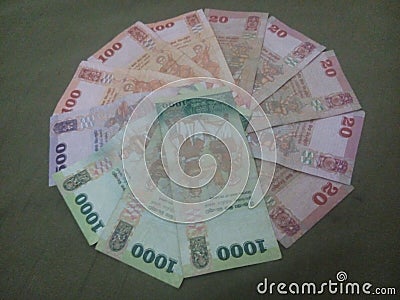 sri lanka currency circle Stock Photo