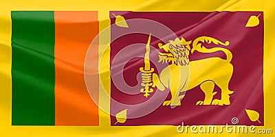 Sri lanka flag Stock Photo