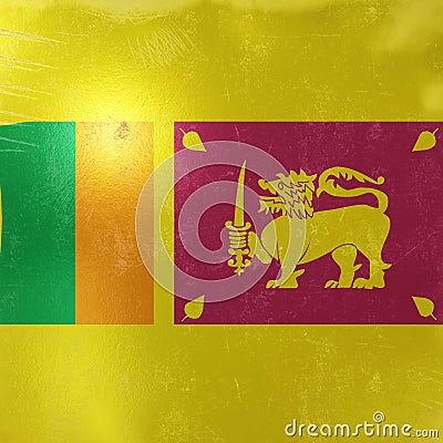 Sri Lanka flag icon Stock Photo