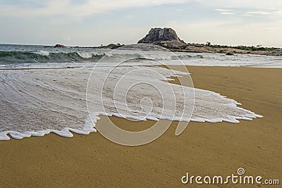 Golden Beach at Yala National Park Stock Photo