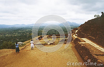 Sri Lanka: panoramic view from Lions head, where father murder K Editorial Stock Photo