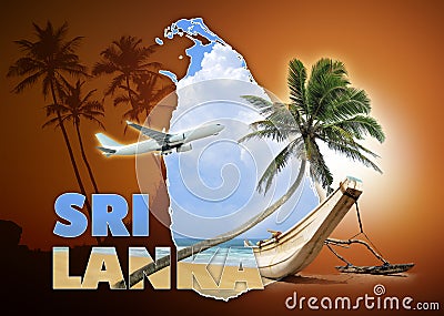 Sri Lanka travel concept Stock Photo