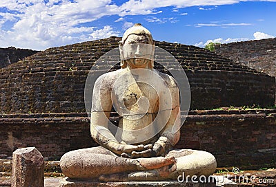 Sri Lanka travel and landmarks - Polonnaruwa Stock Photo