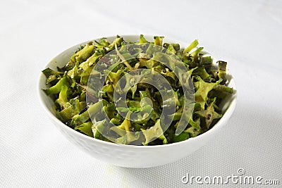 Winged beans curry stir fry with spicy Stock Photo