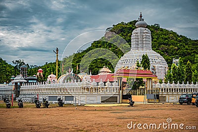 Sri Maha Bhairavar Rudra Aalayam is an Indian famous temple at Tiruvadisoolam, Chengalpattu, Tamilnadu, South India Editorial Stock Photo