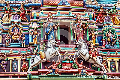 Sri Mahamariamman temple-Kuala Lumpur,Malaysia Stock Photo