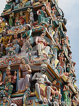 Sri Mariamman Temple - Singapore Stock Photo