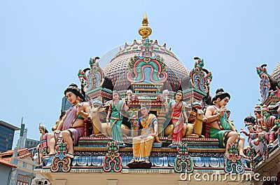 Sri Mariamman Temple - Singapore Editorial Stock Photo