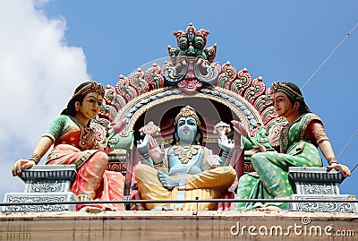 Sri Mariamman Temple - Singapore Editorial Stock Photo