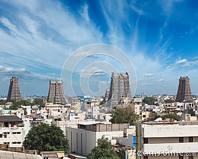 Sri Menakshi Temple. Madurai, India Stock Photo