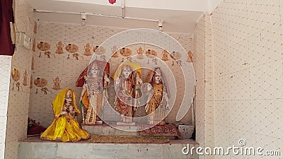 Sri Ram Lakshan & Sita Indian god Editorial Stock Photo