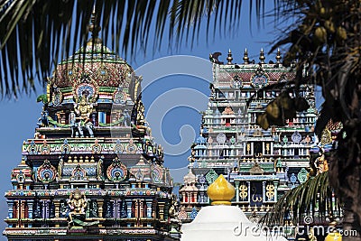 Sri Siva Subramaniya Swami Hindu Temple Stock Photo