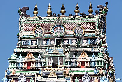 Sri Siva Subramaniya Swami Hindu Temple in Nadi Stock Photo