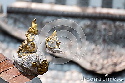 Srisuphan temple Wat Si Suphan, Chiangmai, Thailand. Stock Photo