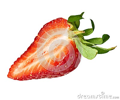 srtawberry red fruit fresh berry food ripe organic juicy sweet freshness Stock Photo