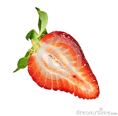 srtawberry red fruit fresh berry food ripe organic juicy sweet freshness Stock Photo