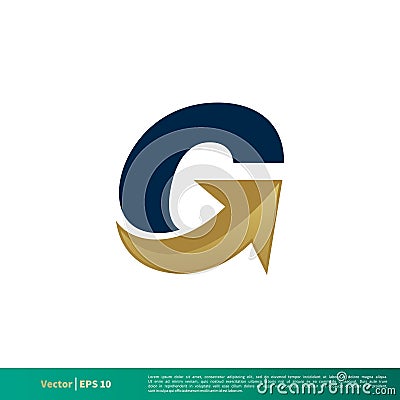 G Letter Arrow Icon Vector Logo Template Illustration Design. Vector EPS 10. Vector Illustration