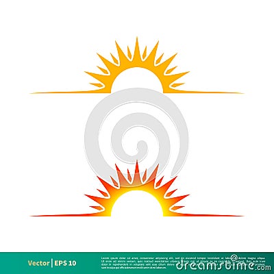 Sunshine Icon Vector Logo Template Illustration Design. Vector EPS 10. Vector Illustration