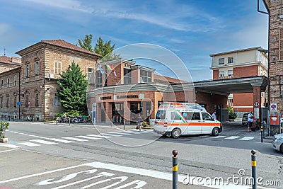 SS Annunziata hospital in Savigliano, Cuneo, Italy Editorial Stock Photo