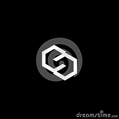 SS, GSG, CC, CSC, CSG initials geometrical logo and vector icon Vector Illustration