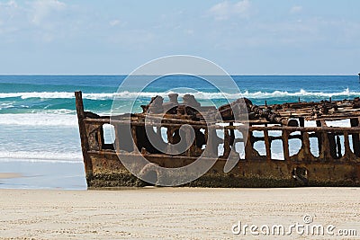 SS Maheno Shipwreck Stock Photo