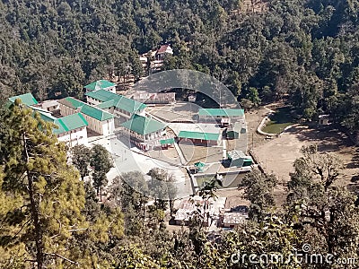 Ssb campus Gwaldam scenery surrounded by forest Stock Photo